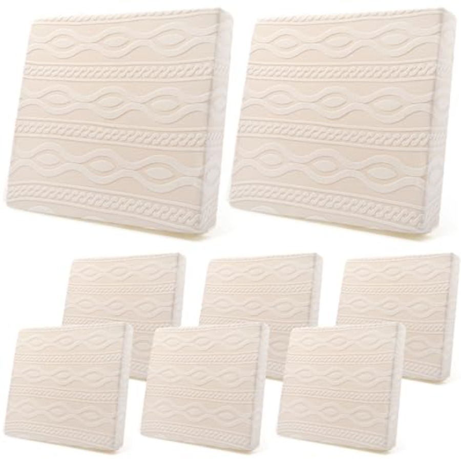 Outdoor Furniture Cover - 8Pcs Stretch Patio Cushion Covers Outdoor