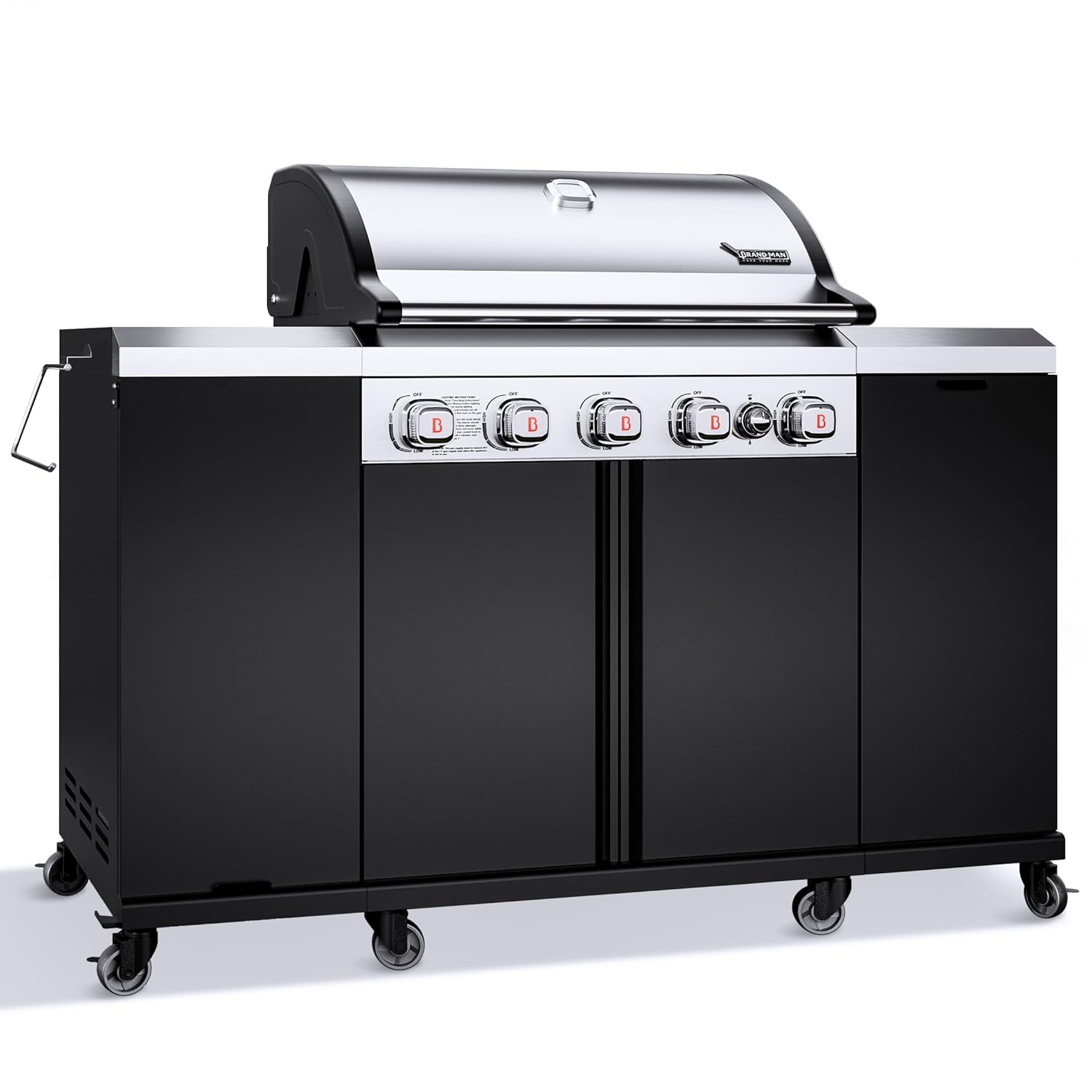 Outdoor Furniture Brand - Brand-Man Propane Gas Grill Island Outdoor