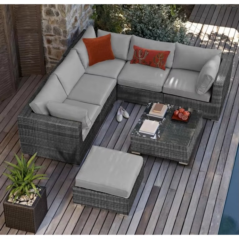 6 Seater Small Garden Sectiona - Outdoor Furniture Small 리뷰 및 가격