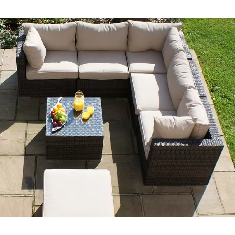 6 Seater Small Garden Sectiona - Outdoor Furniture Small 리뷰 및 가격