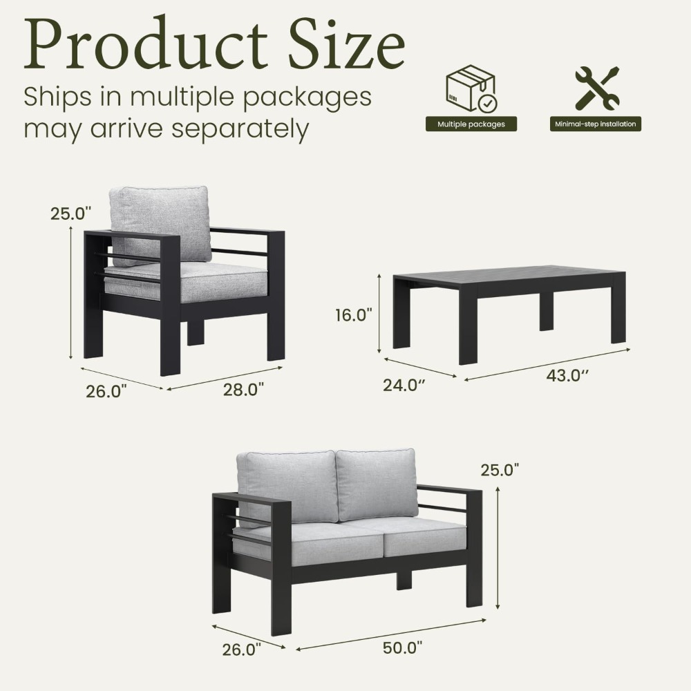 Outdoor Aluminum Furniture Set - Outdoor Furniture Japanese Style 리뷰 및 가격