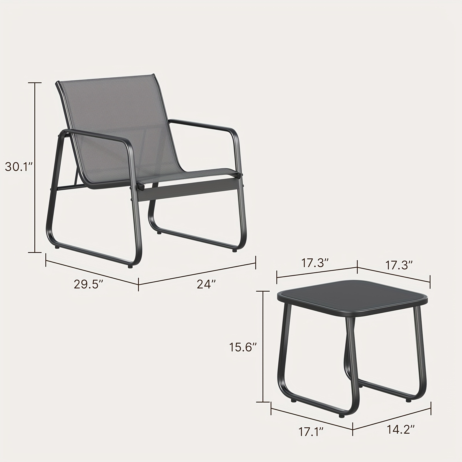 LODEIJA Patio Chairs Set of 3, - Outdoor Furniture Brand 리뷰 및 가격