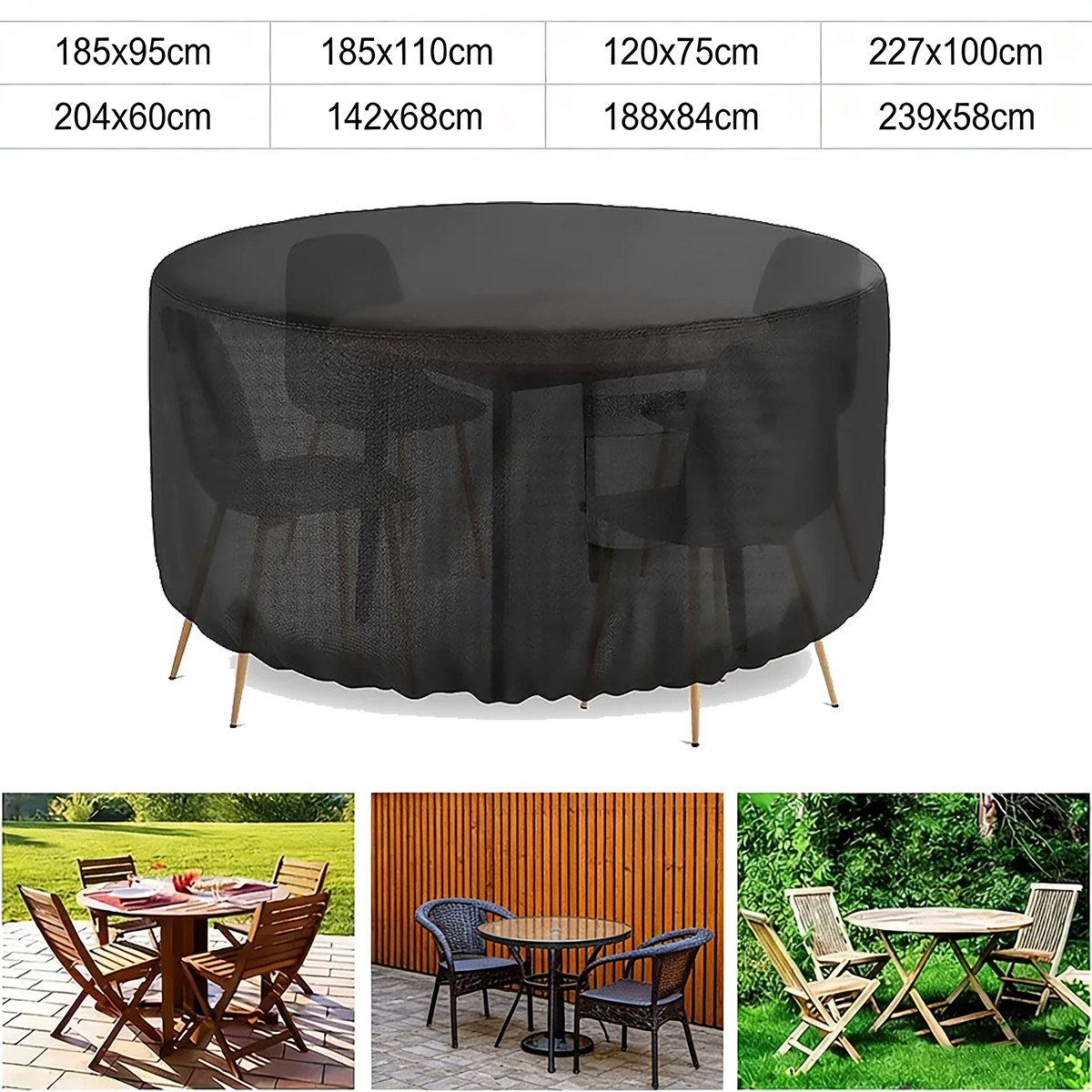 Multi Size Round Patio Furnitu - Outdoor Furniture Cover 리뷰 및 가격