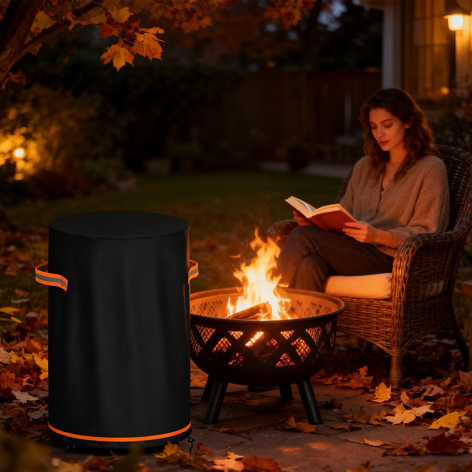 Outdoor Fire Pit Cover Heavy D - Outdoor Furniture Balcony 리뷰 및 가격