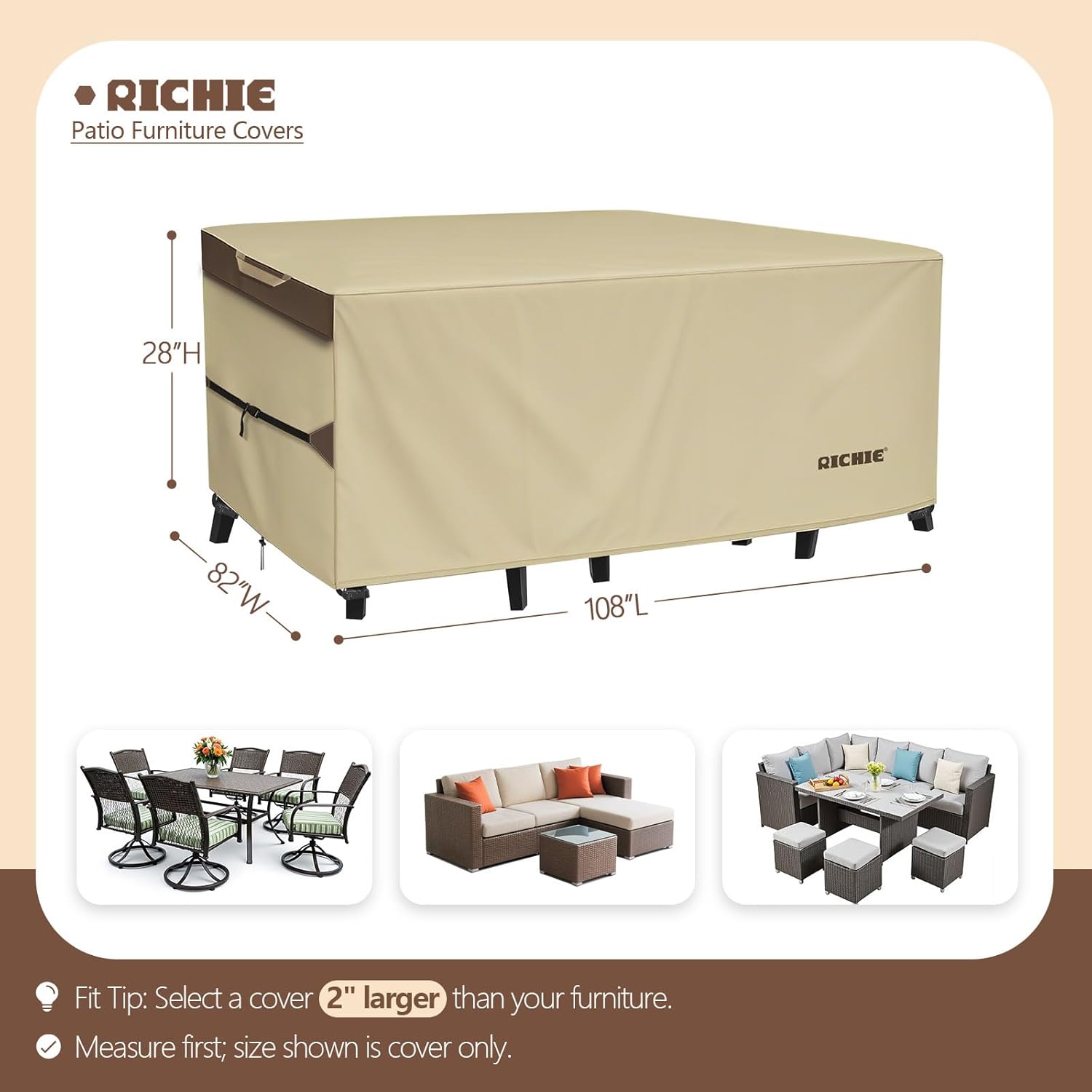 Heavy Duty Outdoor Patio Furni - Outdoor Furniture Covers Waterproof 리뷰 및 가격