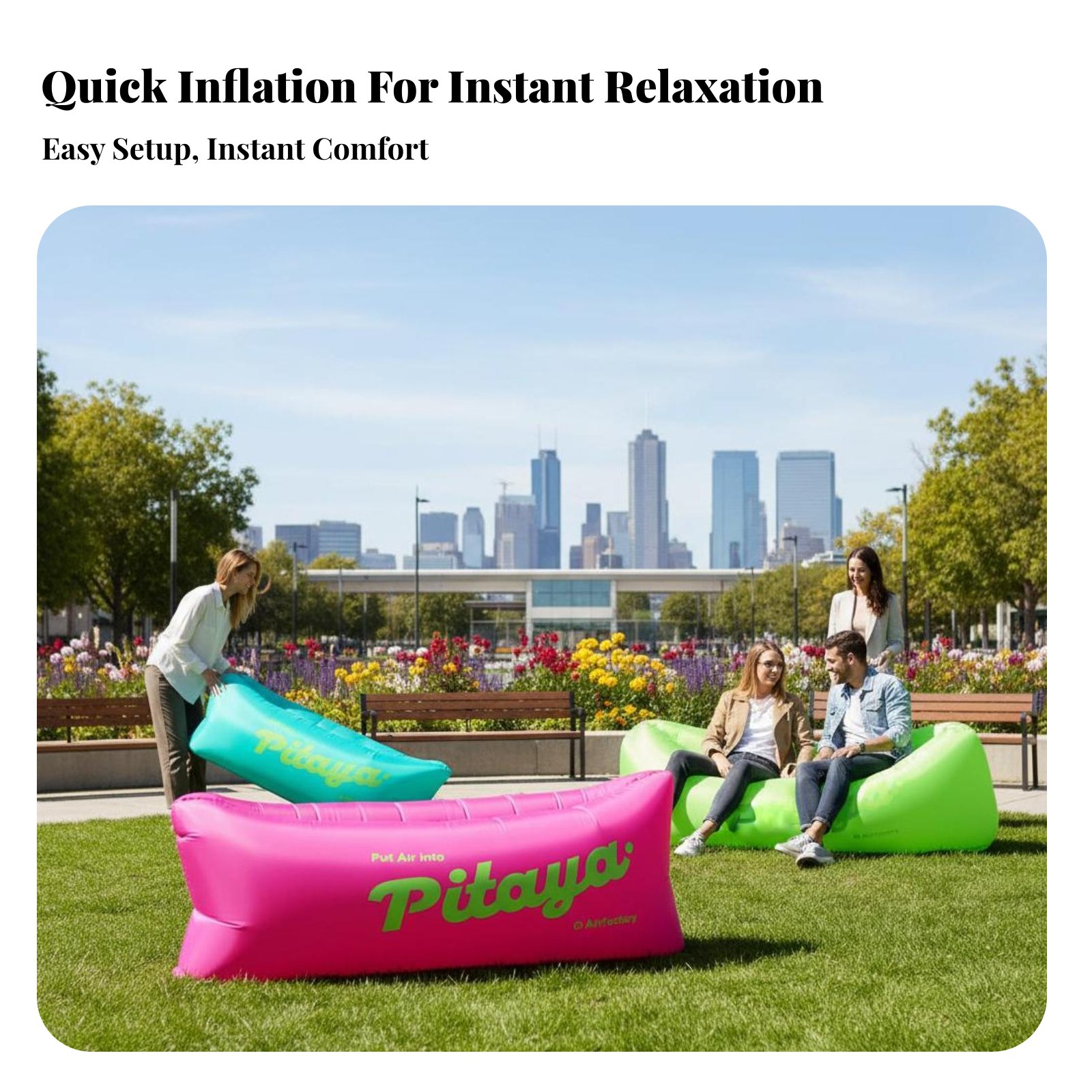 Air-Filled Lounger Easy to Inf - Outdoor Furniture Small 리뷰 및 가격