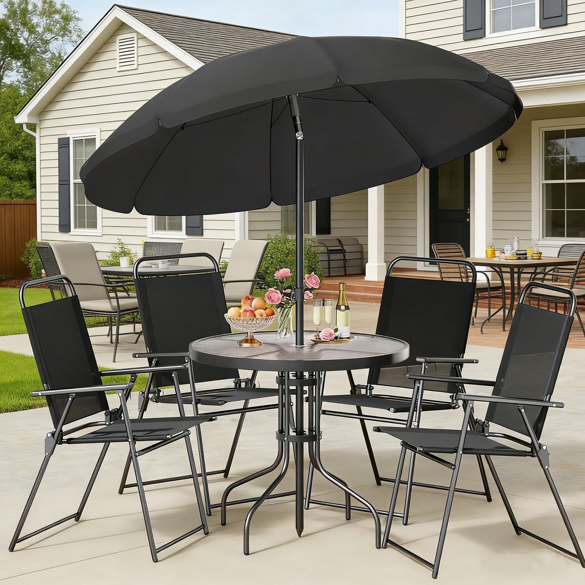 6-Piece Outdoor Patio Dining S - Outdoor Furniture Small 리뷰 및 가격