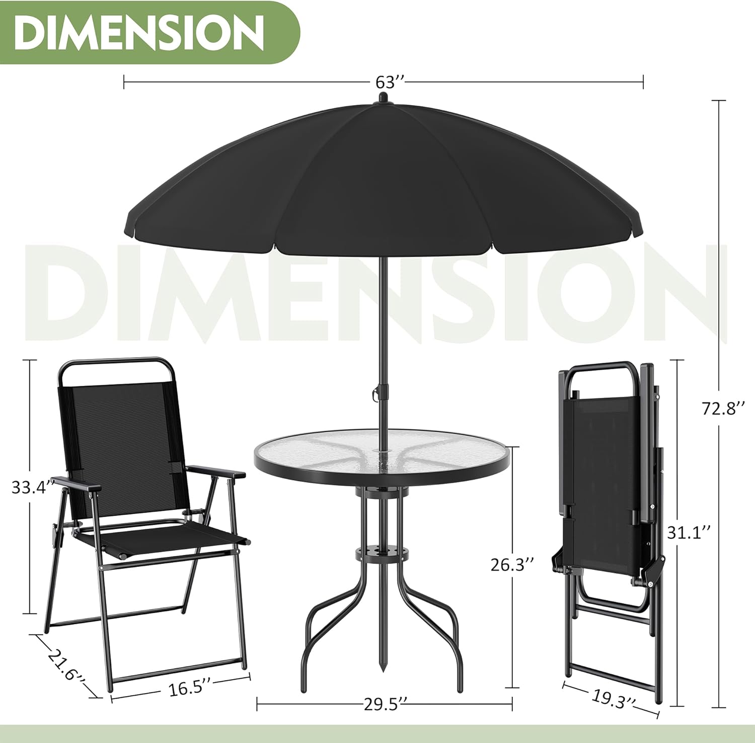 6-Piece Outdoor Patio Dining S - Outdoor Furniture Small 리뷰 및 가격