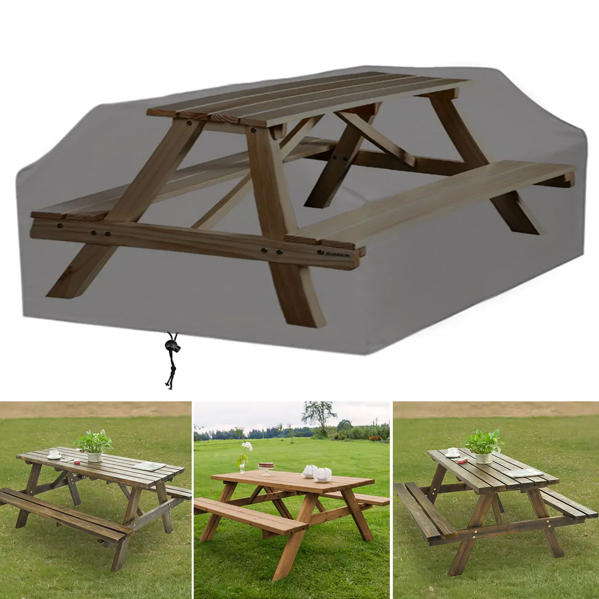 210D For 6/8 Seater Picnic Tab - Outdoor Furniture Grey 리뷰 및 가격