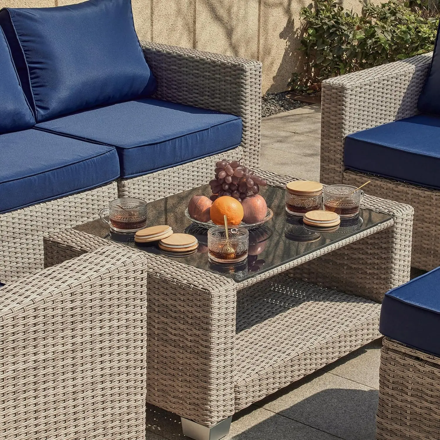 %a 7 Pieces Outdoor Patio Furn - Outdoor Furniture Grey 리뷰 및 가격