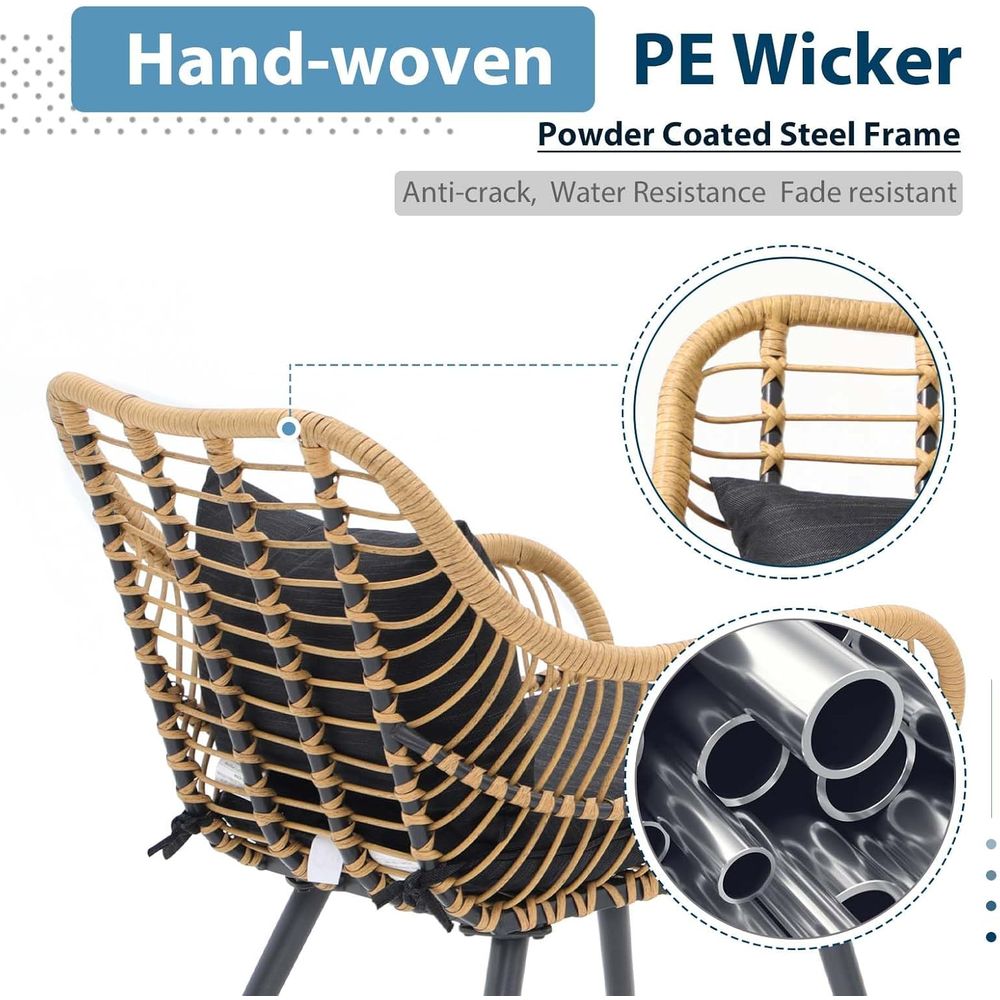 5-Piece Wicker Outdoor Furnitu - Outdoor Furniture Balcony 리뷰 및 가격