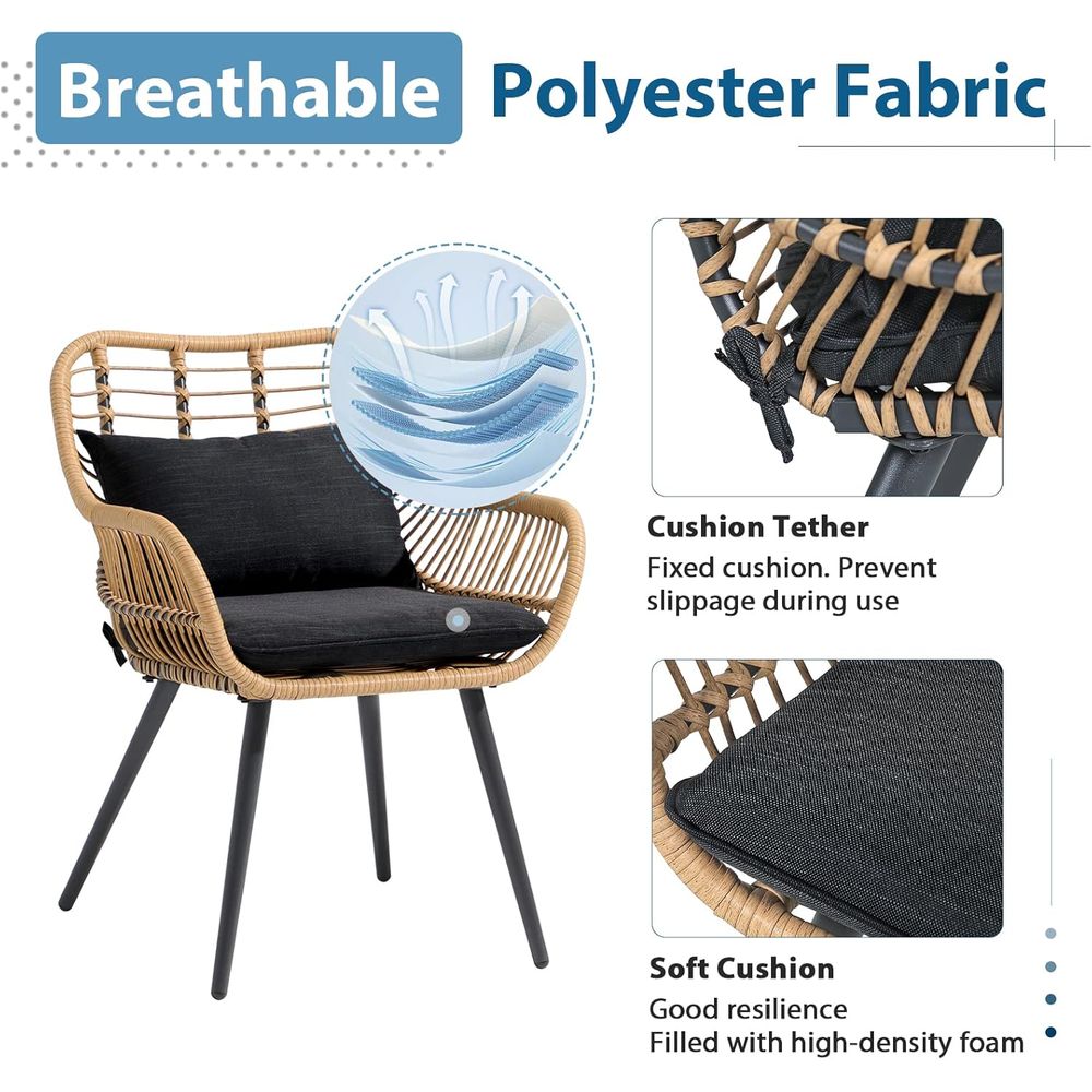 5-Piece Wicker Outdoor Furnitu - Outdoor Furniture Balcony 리뷰 및 가격