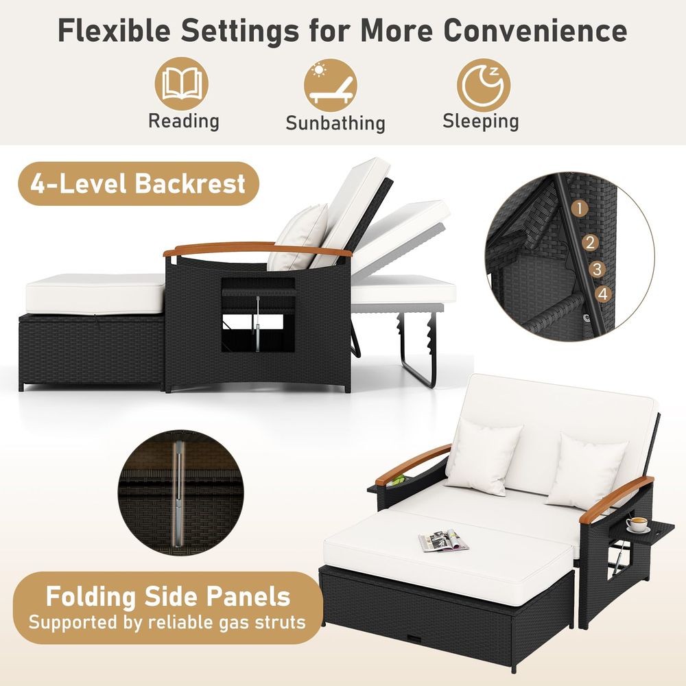 Outdoor Wicker Daybed, Patio R - Outdoor Daybed Sofa 리뷰 및 가격
