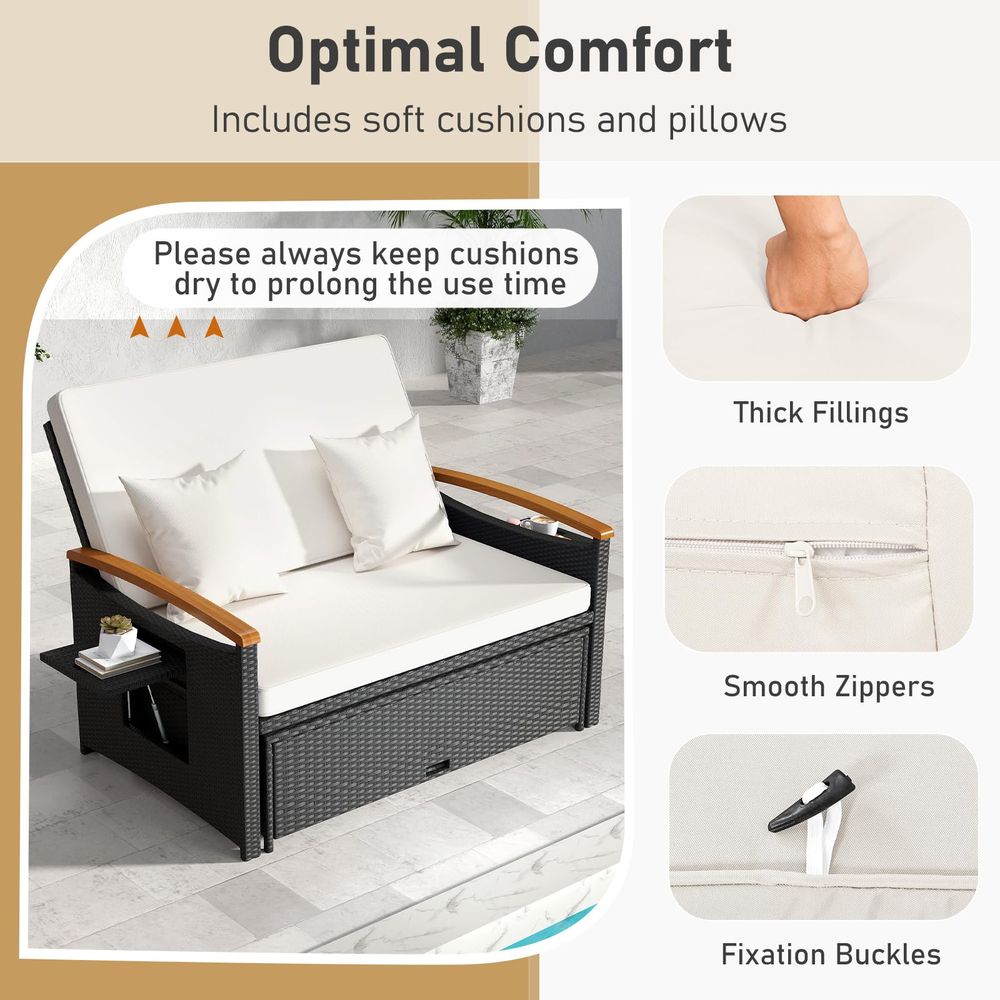 Outdoor Wicker Daybed, Patio R - Outdoor Daybed Sofa 리뷰 및 가격