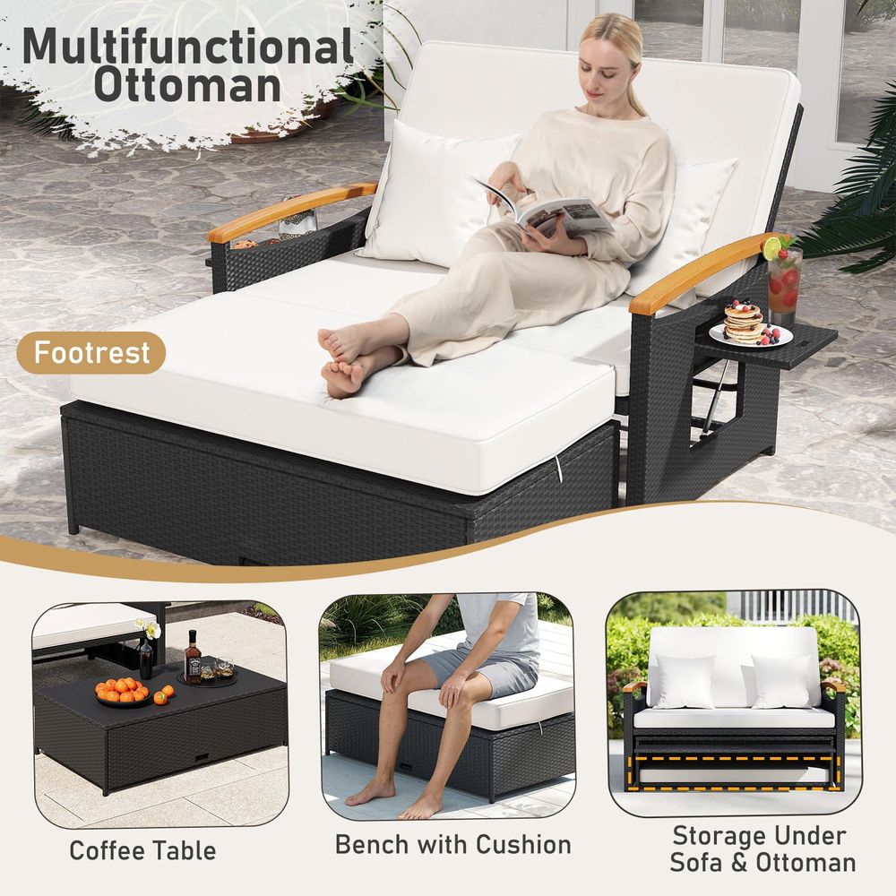 Outdoor Wicker Daybed, Patio R - Outdoor Daybed Sofa 리뷰 및 가격