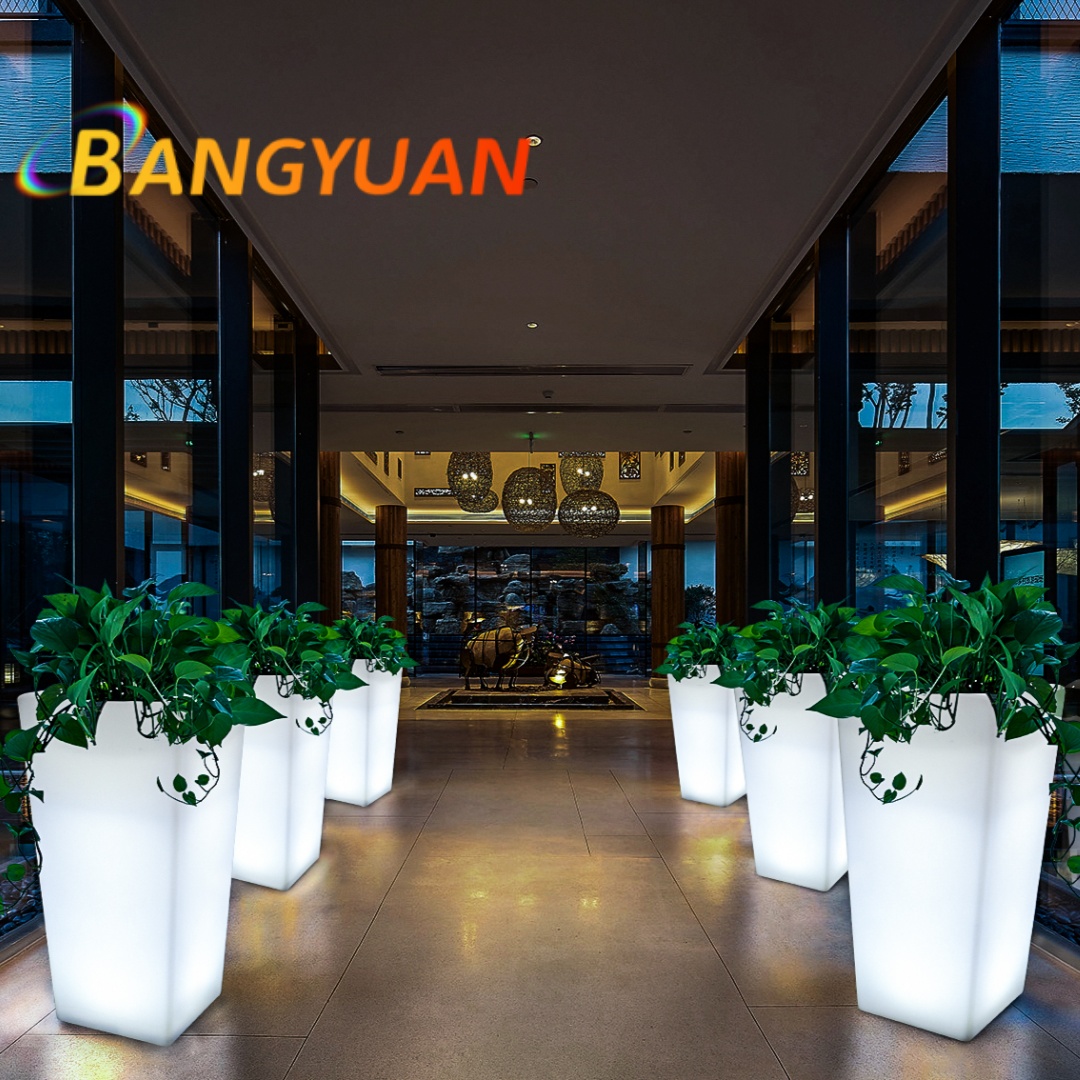 LED Glowing Garden Flower Pot  - Outdoor Furniture Balcony 리뷰 및 가격