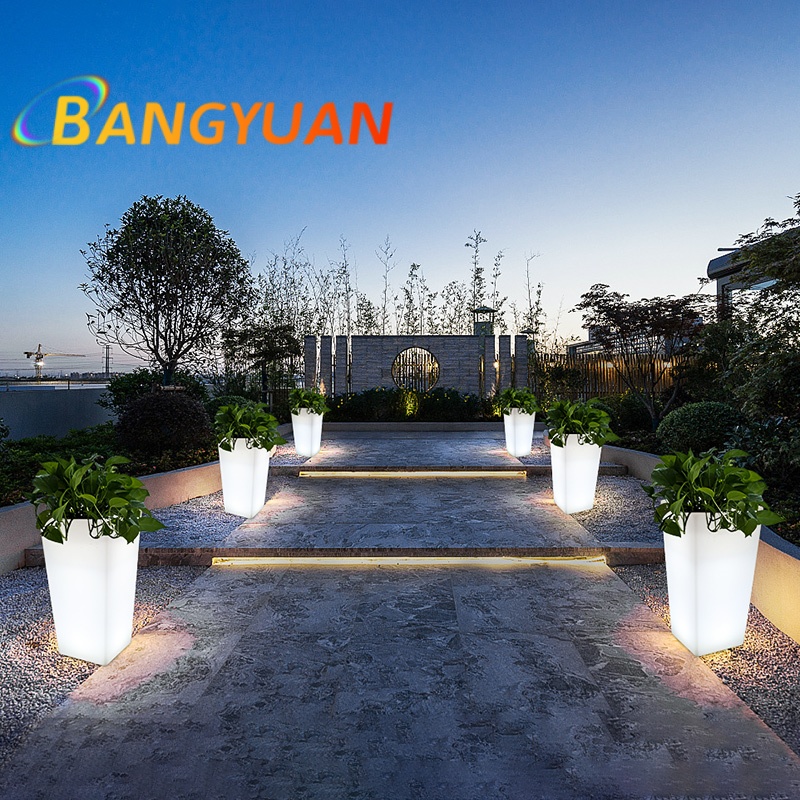 LED Glowing Garden Flower Pot  - Outdoor Furniture Balcony 리뷰 및 가격