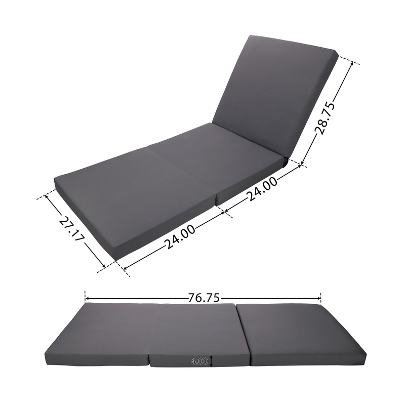 Acacia Wood Chaise Lounge with - Outdoor Furniture Grey 리뷰 및 가격
