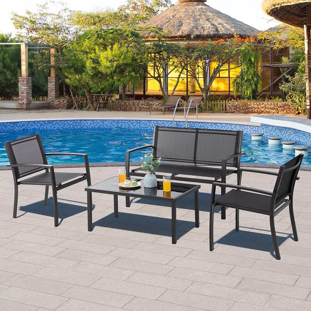 Black Outdoor Patio Furniture  - Outdoor Furniture Balcony 리뷰 및 가격
