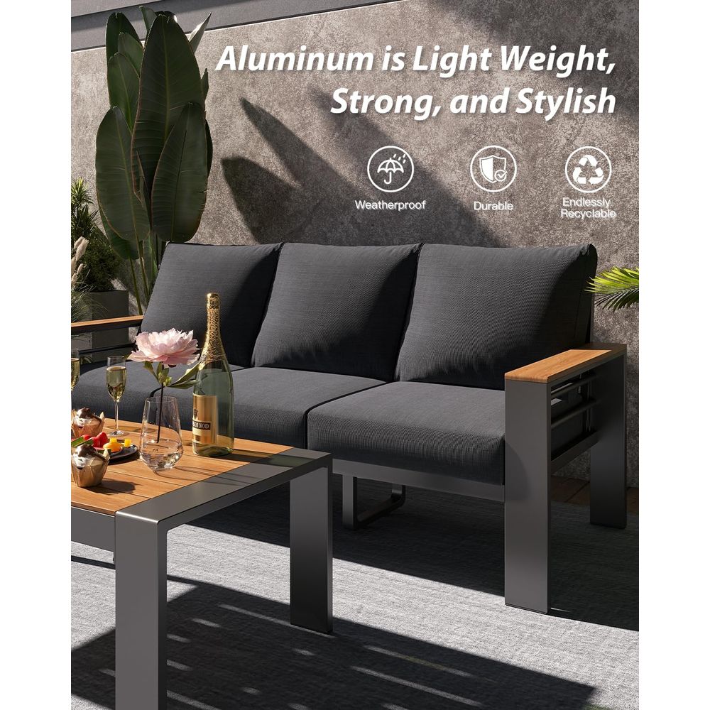5-Seat Outdoor Sectional Patio - Outdoor Furniture Japanese Style 리뷰 및 가격
