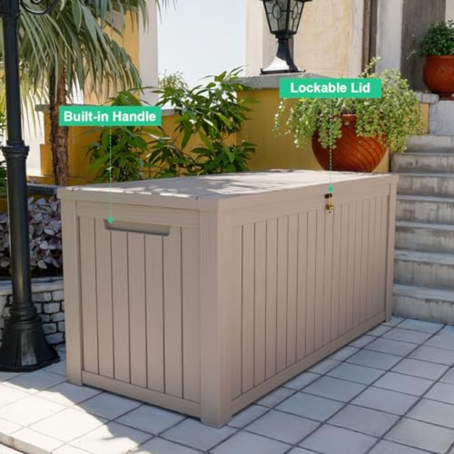 200 Gallon outdoor storage box - Outdoor Furniture Grey 리뷰 및 가격