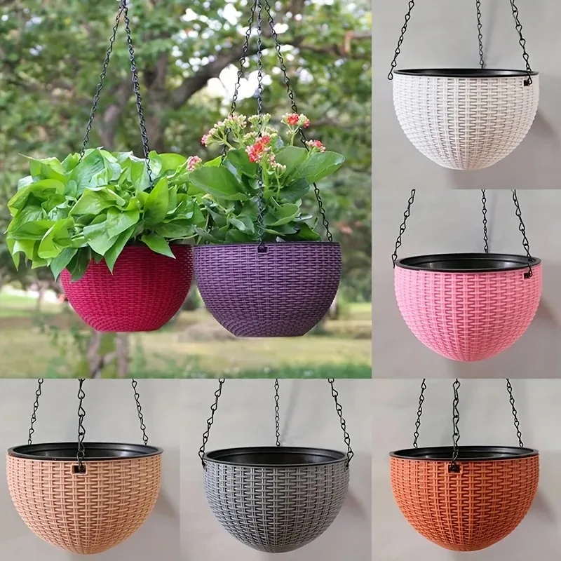 Round Hanging Basket Resin Pla - Outdoor Furniture Balcony 리뷰 및 가격