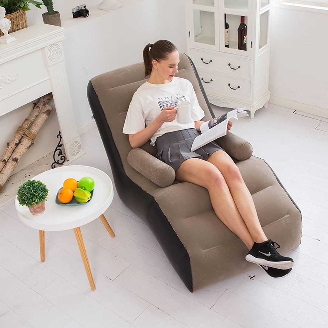 Folding Lazy Sofa,Inflatable L - Outdoor Furniture Small 리뷰 및 가격
