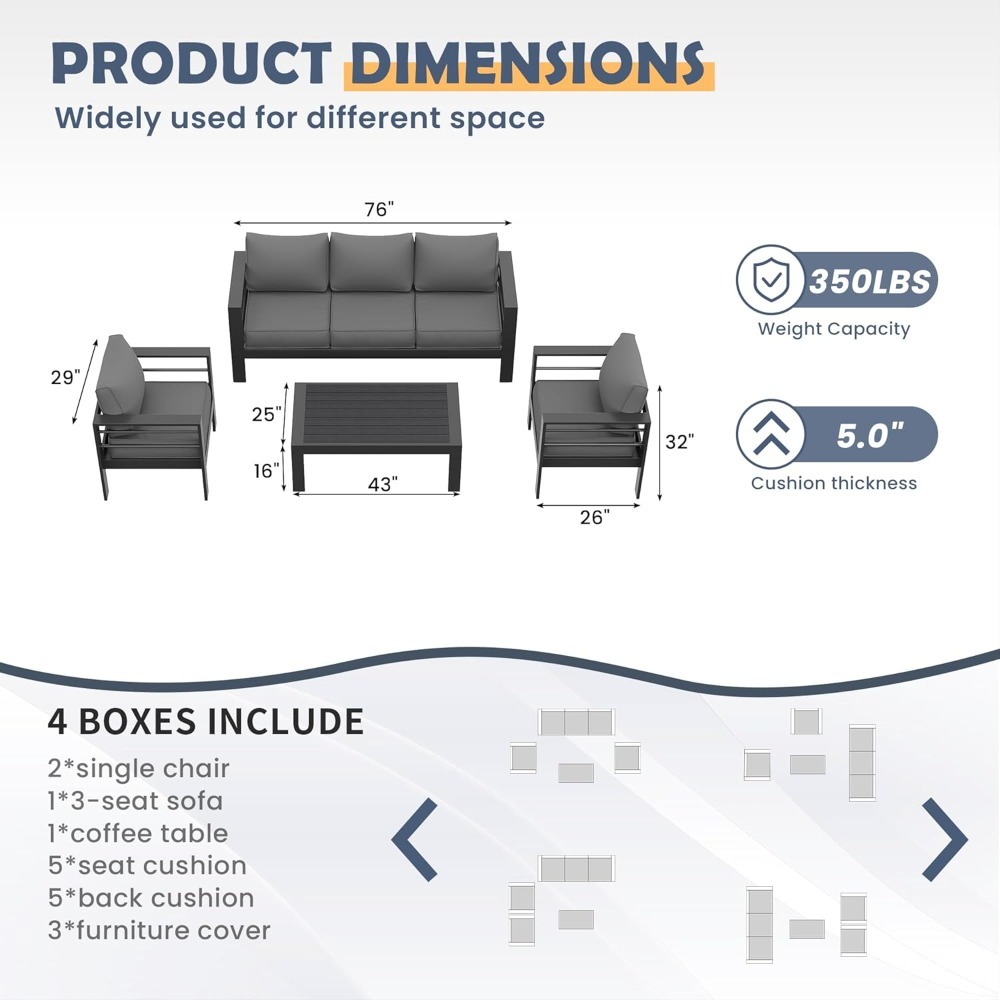 Aluminum Patio Furniture Set,  - Outdoor Furniture Japanese Style 리뷰 및 가격