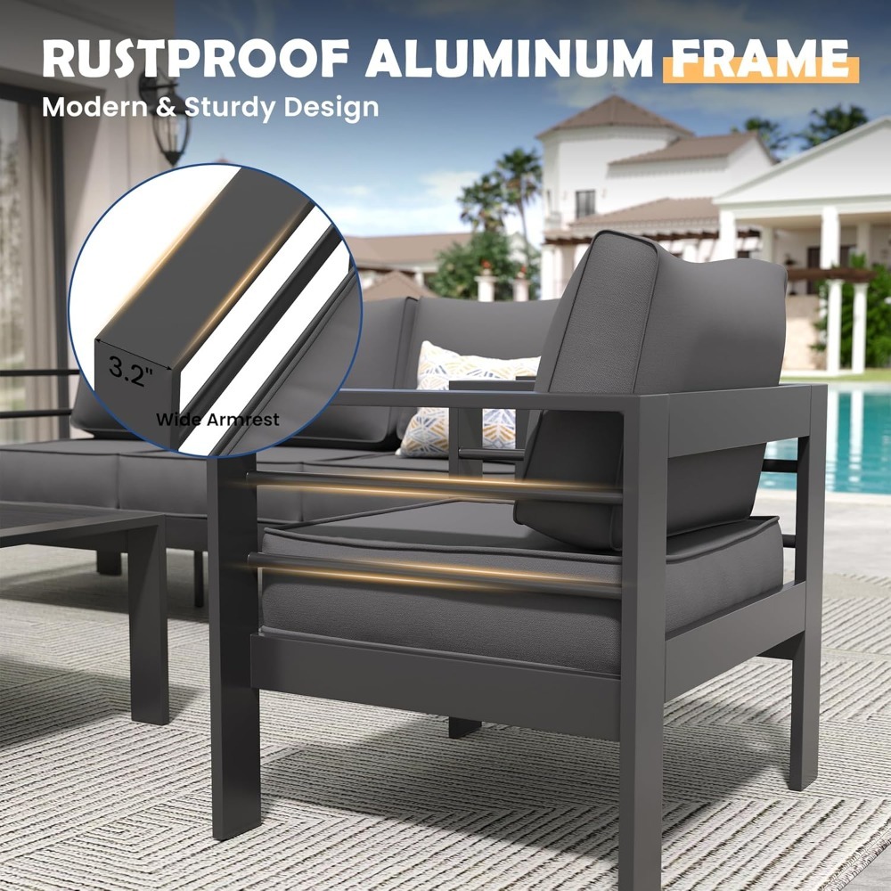 Aluminum Patio Furniture Set,  - Outdoor Furniture Japanese Style 리뷰 및 가격