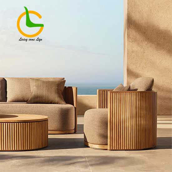 Luxury L-shaped Teak Wood Outd - Outdoor Furniture Japanese Style 리뷰 및 가격